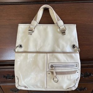 VINTAGE NINE WEST VEGAN LEATHER CONVERTIBLE HANDBAG
